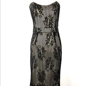 Black Lace Dress Cocktail Evening Sz Small Sleeveless